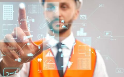 Architect using technology