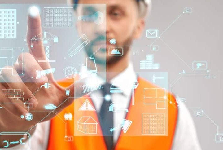 Architect using technology